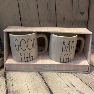 Rae Dunn Easter Mug Set Good Egg Bad Egg